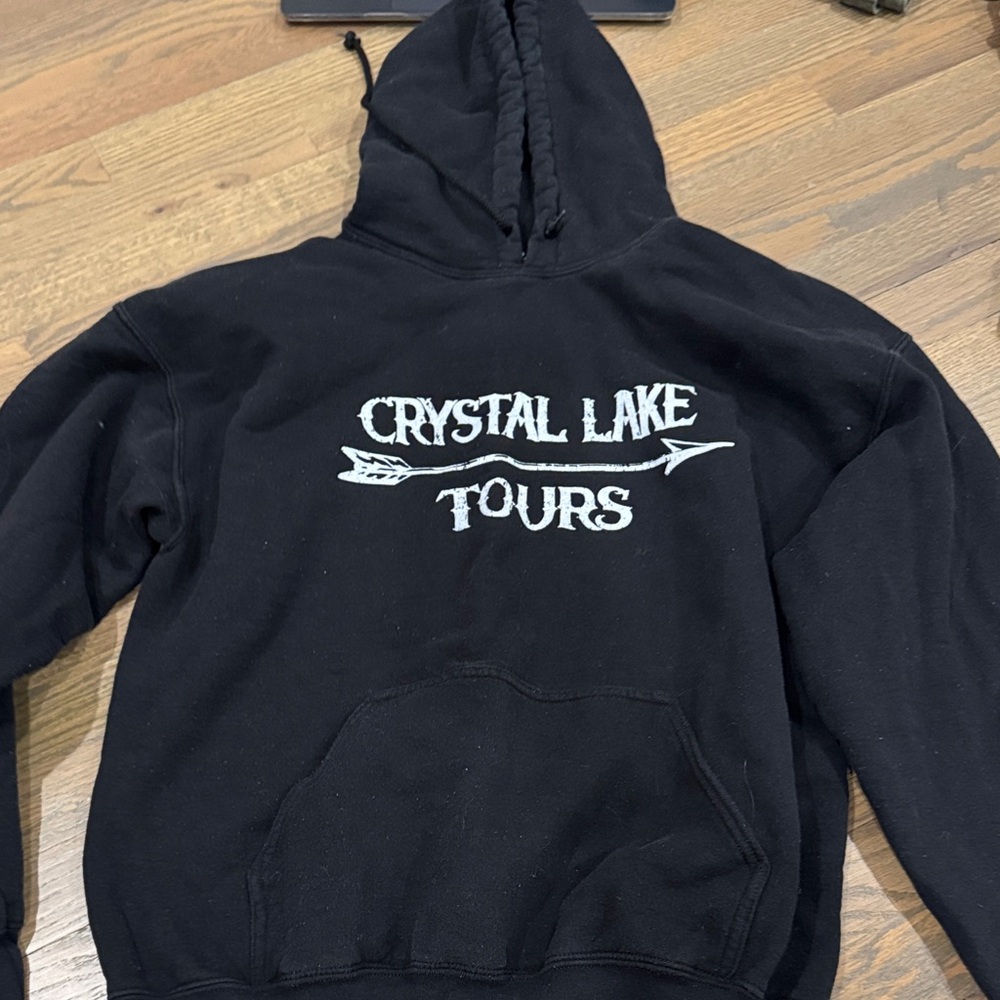 Crystal Lake Tours Black Hoodie